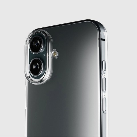 
„iPhone 16 Plus“ plonas dėklas – permatomas
