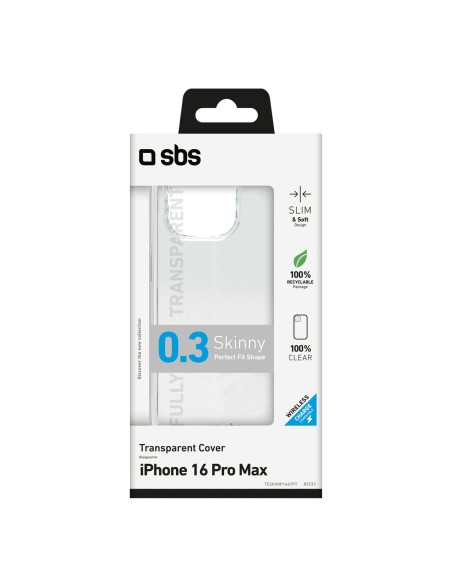 
„iPhone 16 Pro Max“ plonas dėklas – permatomas
