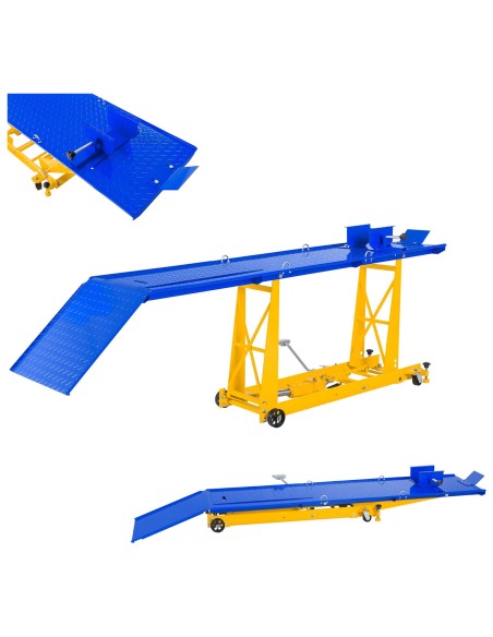 Platforminis keltuvas motociklo stalinis keltuvas motociklams su rampa 450kg 220 x 68 cm MSW MHB-450-780.2 Platforminis keltuvas motociklo stalinis keltuvas motociklams su rampa 450kg 220 x 68 cm MSW MHB-450-780.2