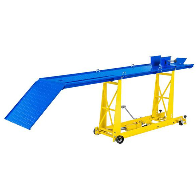 Platforminis keltuvas motociklo stalinis keltuvas motociklams su rampa 450kg 220 x 68 cm MSW MHB-450-780.2