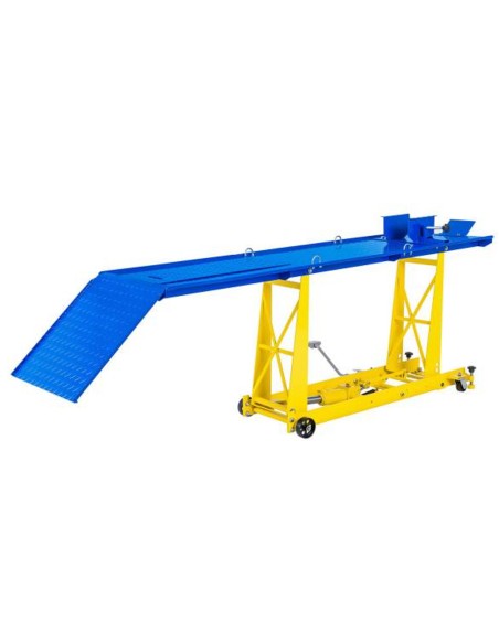 Platforminis keltuvas motociklo stalinis keltuvas motociklams su rampa 450kg 220 x 68 cm MSW MHB-450-780.2 Platforminis keltuvas motociklo stalinis keltuvas motociklams su rampa 450kg 220 x 68 cm MSW MHB-450-780.2