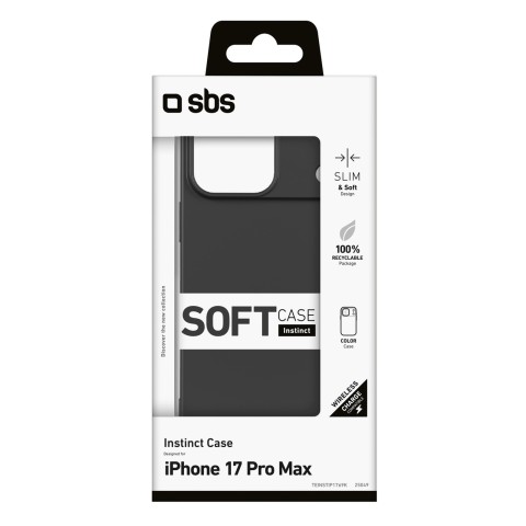 
„iPhone 17 Pro Max Instinct“ dėklas – juodas
