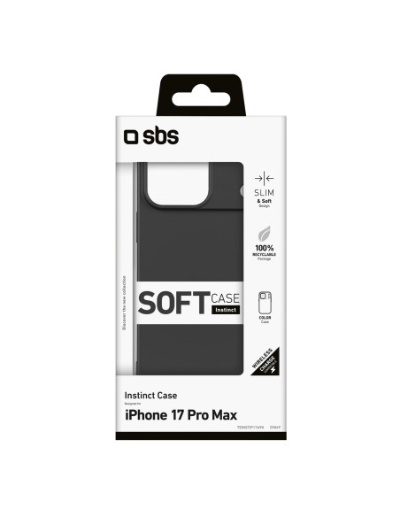 
„iPhone 17 Pro Max Instinct“ dėklas – juodas
