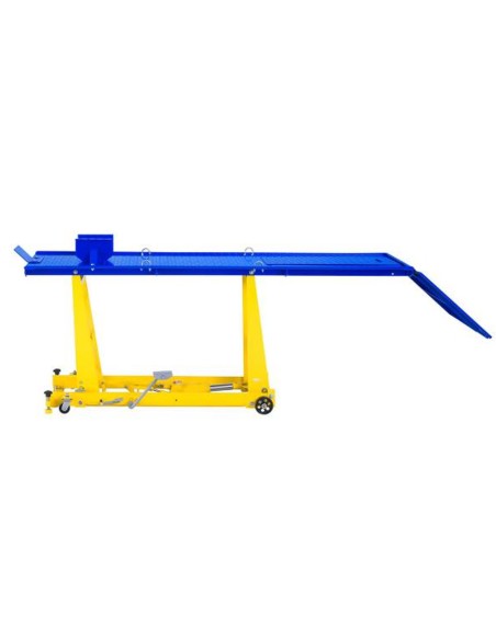 Platforminis keltuvas motociklo stalinis keltuvas motociklams su rampa 450kg 220 x 68 cm MSW MHB-450-780.2 Platforminis keltuvas motociklo stalinis keltuvas motociklams su rampa 450kg 220 x 68 cm MSW MHB-450-780.2