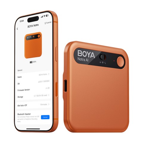 
Diktofonas su dirbtinio intelekto transkripcija 64 GB 610 mAh – oranžinis
