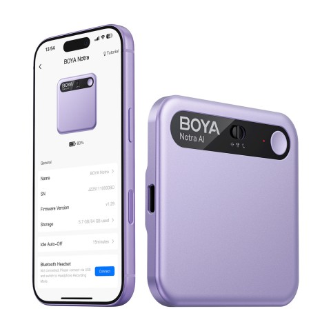 
Diktofonas su dirbtinio intelekto transkripcija 64 GB 610 mAh – violetinė
