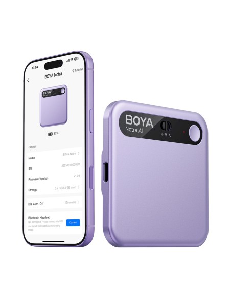 
Diktofonas su dirbtinio intelekto transkripcija 64 GB 610 mAh – violetinė

