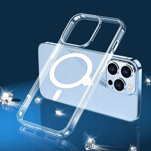 
„iPhone 13 MagMat MagSafe“ dėklas – permatomas

