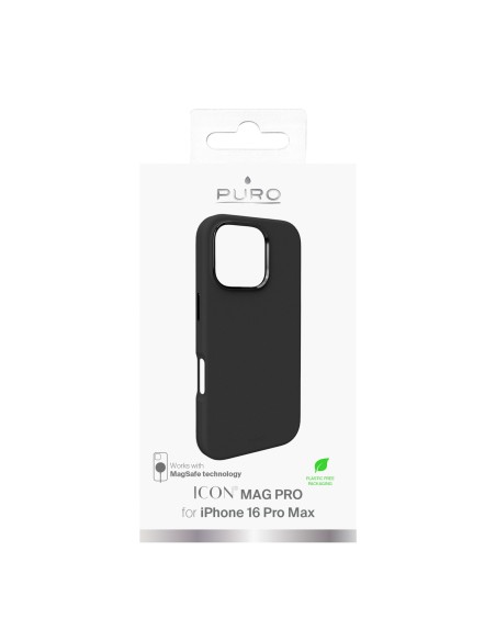
„iPhone 16 Pro Max Icon Mag Pro MagSafe“ silikoninis dėklas – juodas
