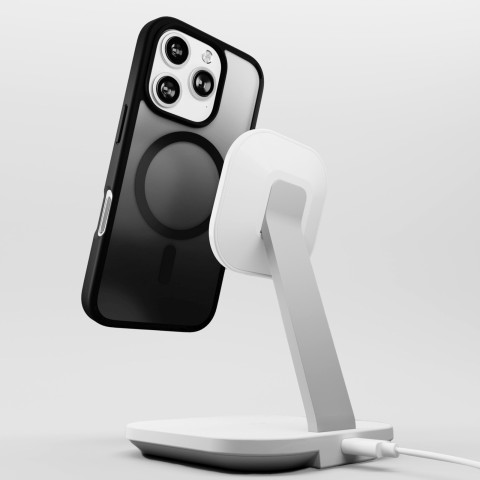 
„iPhone 16 Pro Max“ gradientinis „MagSafe“ silikoninis dėklas – juodas
