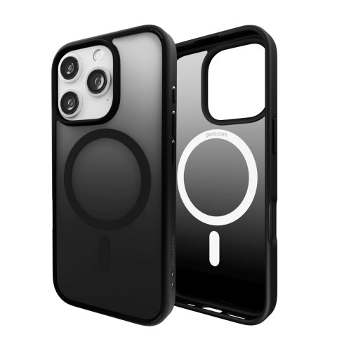 
„iPhone 16 Pro Max“ gradientinis „MagSafe“ silikoninis dėklas – juodas
