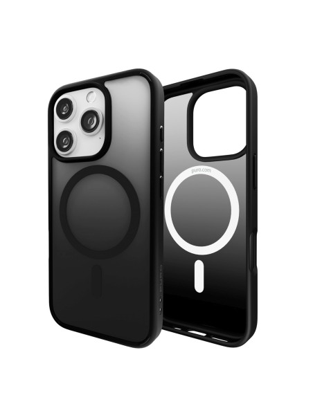 
„iPhone 16 Pro Max“ gradientinis „MagSafe“ silikoninis dėklas – juodas

