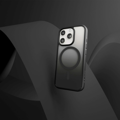 
„iPhone 16 Pro Max“ gradientinis „MagSafe“ silikoninis dėklas – juodas
