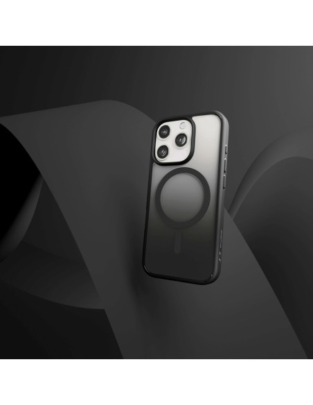 
„iPhone 16 Pro Max“ gradientinis „MagSafe“ silikoninis dėklas – juodas
