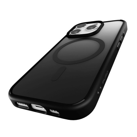 
„iPhone 16 Pro Max“ gradientinis „MagSafe“ silikoninis dėklas – juodas
