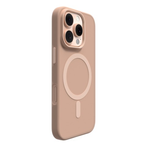 
„iPhone 16 Pro Max“ dienos šviesos „MagSafe“ silikoninis dėklas – smėlio spalvos
