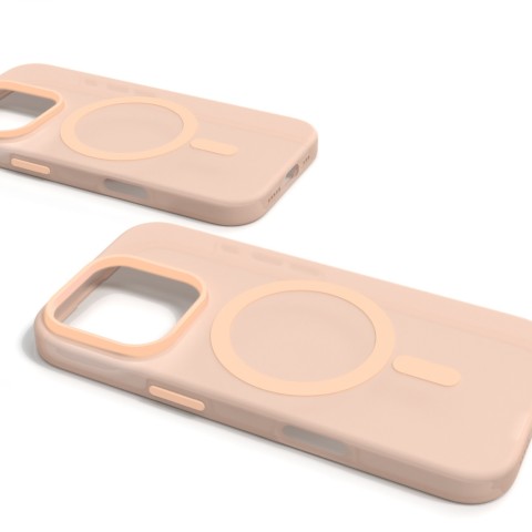
„iPhone 16 Pro Max“ dienos šviesos „MagSafe“ silikoninis dėklas – smėlio spalvos
