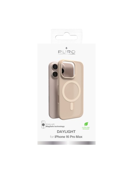 
„iPhone 16 Pro Max“ dienos šviesos „MagSafe“ silikoninis dėklas – smėlio spalvos
