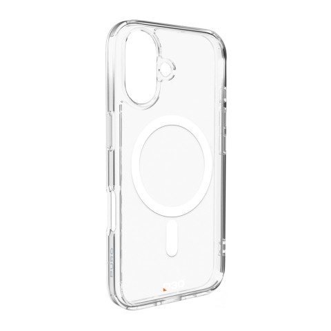 
„iPhone 16 Plus“ smūgiams atsparus D3O „MagSafe“ silikoninis dėklas – permatomas
