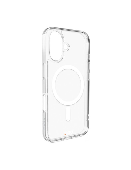 
„iPhone 16 Plus“ smūgiams atsparus D3O „MagSafe“ silikoninis dėklas – permatomas

