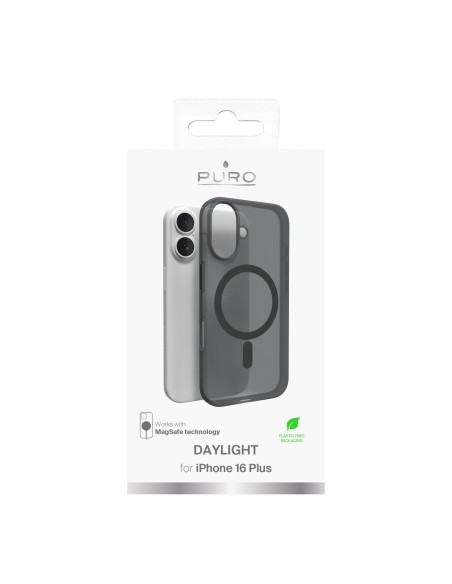 
„iPhone 16 Plus“ dienos šviesos „MagSafe“ silikoninis dėklas – juodas
