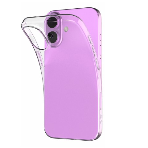 
Silikoninis dėklas, skirtas iPhone 16 Plus 03, nude spalvos - skaidrus
