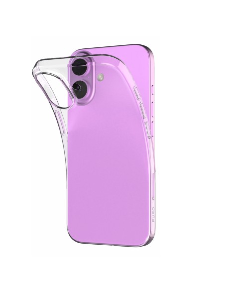 
Silikoninis dėklas, skirtas iPhone 16 Plus 03, nude spalvos - skaidrus
