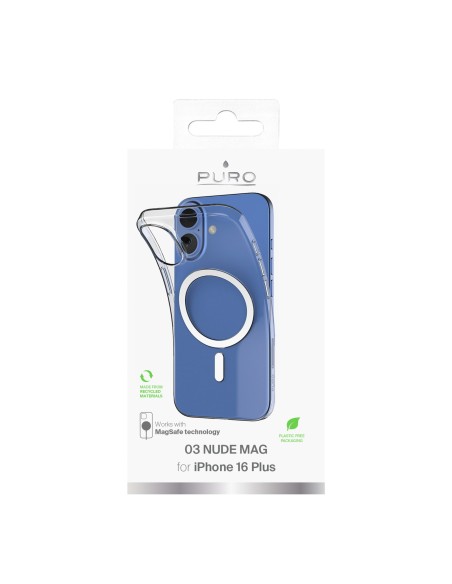 
Silikoninis dėklas, skirtas „iPhone 16 Plus 03 MagSafe“ – skaidrus
