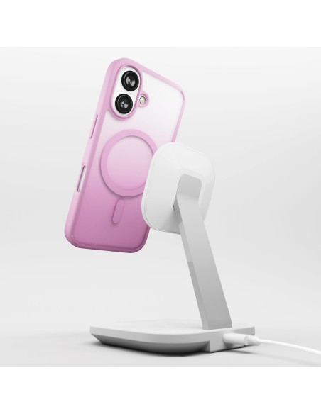 
„iPhone 16“ gradientinis „MagSafe“ silikoninis dėklas – rožinis

