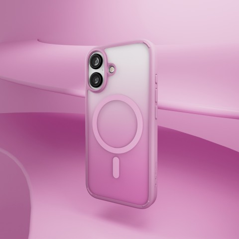 
„iPhone 16“ gradientinis „MagSafe“ silikoninis dėklas – rožinis
