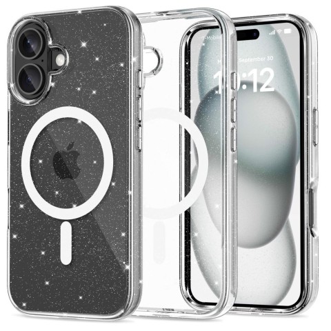 
„iPhone 16 FlexAir Hybrid MagSafe“ dėklas – skaidrus
