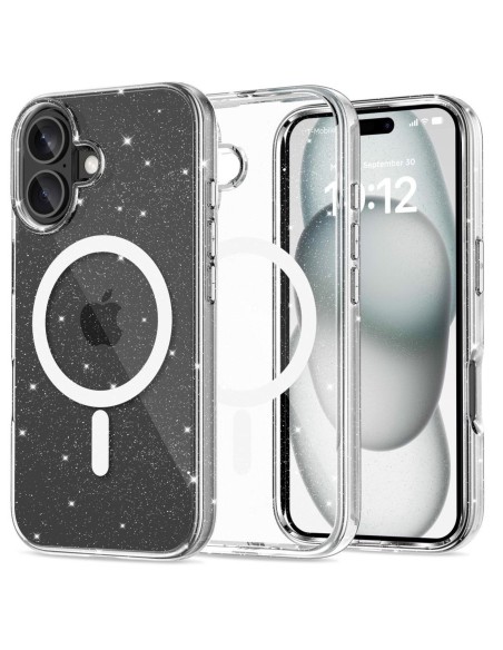 
„iPhone 16 FlexAir Hybrid MagSafe“ dėklas – skaidrus

