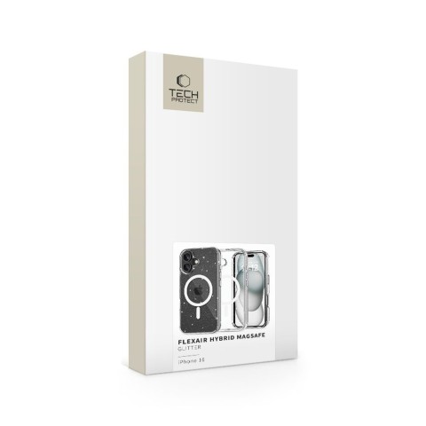 
„iPhone 16 FlexAir Hybrid MagSafe“ dėklas – skaidrus
