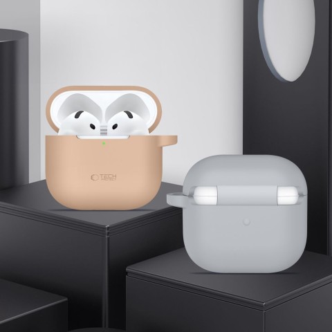 
Apple AirPods 4 silikoninis dėklas su kabliuku – juodas
