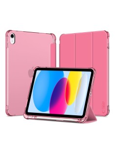 
iPad 10 / 2022 SC Pen hibridinis dėklas – rožinis permatomas

