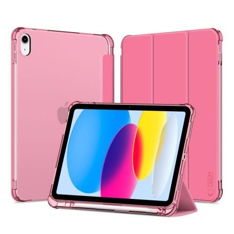 
iPad 10 / 2022 SC Pen hibridinis dėklas – rožinis permatomas
