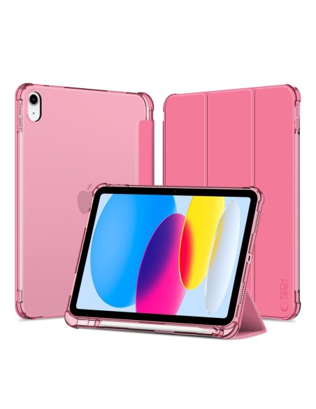 
iPad 10 / 2022 SC Pen hibridinis dėklas – rožinis permatomas
