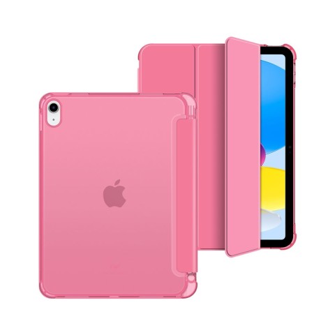 
iPad 10 / 2022 SC Pen hibridinis dėklas – rožinis permatomas

