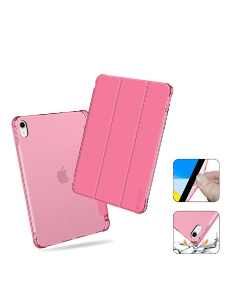 
iPad 10 / 2022 SC Pen hibridinis dėklas – rožinis permatomas
