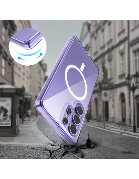 
„Samsung Galaxy S25 Ultra FlexAir Hybrid MagSafe“ dėklas – skaidrus
