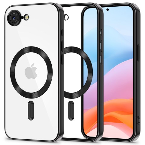 
iPhone 16e / 17e MagFlex MagSafe dėklas – permatomas
