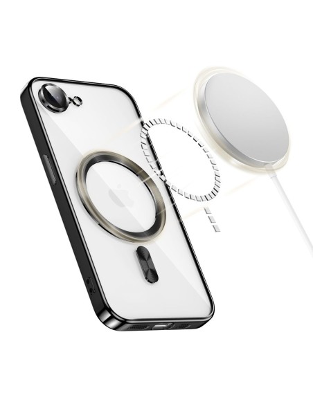 
iPhone 16e / 17e MagFlex MagSafe dėklas – permatomas
