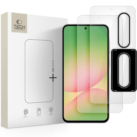 
Grūdintas stiklas, skirtas „Samsung Galaxy A36 / A56 5G Glass Set+“ - skaidrus
