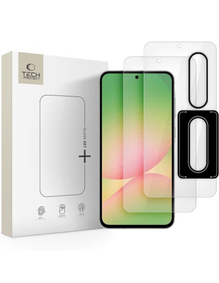 
Grūdintas stiklas, skirtas „Samsung Galaxy A36 / A56 5G Glass Set+“ - skaidrus
