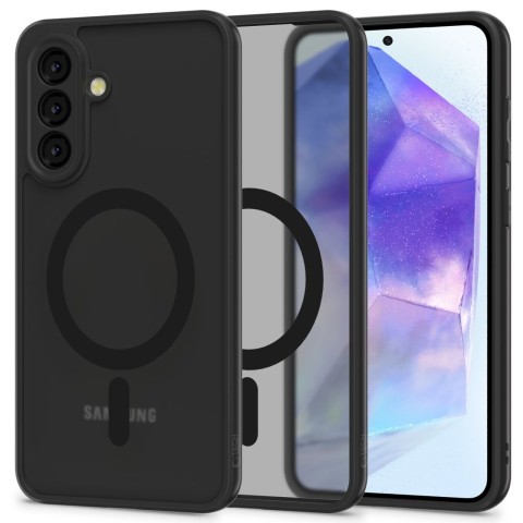 
„Samsung Galaxy A56 5G MagMat MagSafe“ dėklas – matinės juodos spalvos
