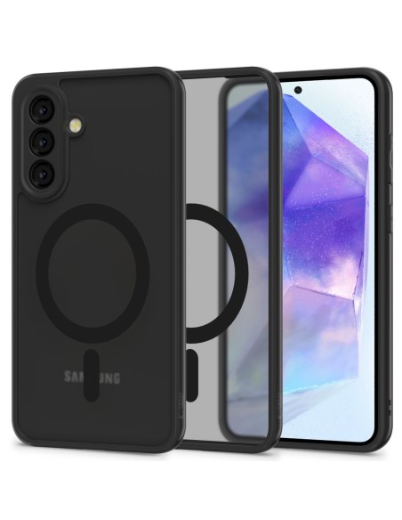 
„Samsung Galaxy A56 5G MagMat MagSafe“ dėklas – matinės juodos spalvos
