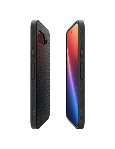 
„Google Pixel 9A Liquid Air“ dėklas – matinės juodos spalvos
