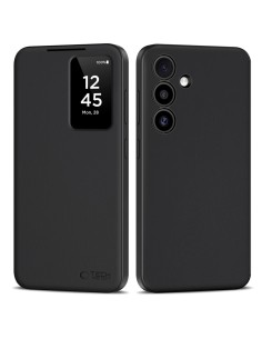 
„Samsung Galaxy S25“ išmanusis piniginės dėklas – matinės juodos spalvos
