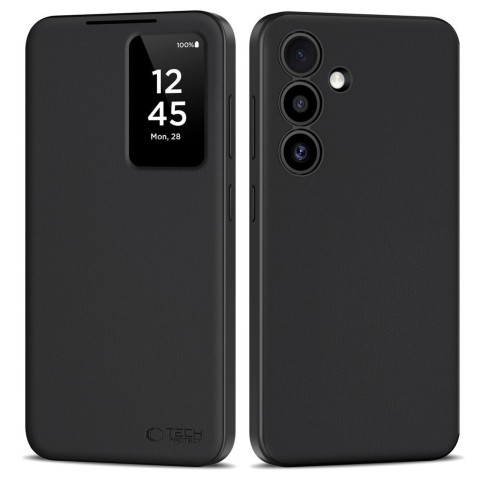 
„Samsung Galaxy S25“ išmanusis piniginės dėklas – matinės juodos spalvos
