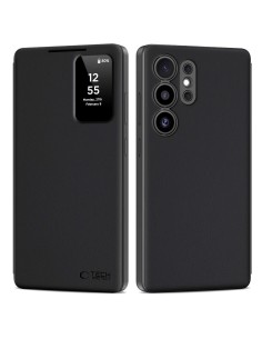 
„Samsung Galaxy S25 Ultra“ išmanusis piniginės dėklas – matinės juodos spalvos
